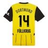 Virallinen Fanipaita Borussia Dortmund Fullkrug 14 Kotipelipaita 2024-25 - Miesten